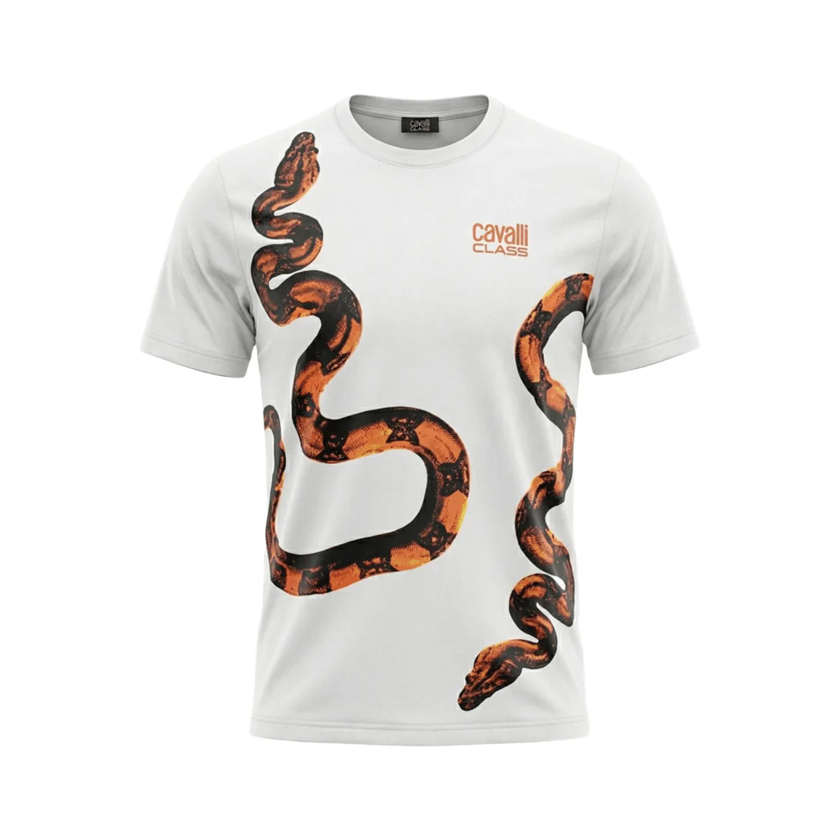 Tricouri - Tricou barbati Cavalli Class alb model CA-28599