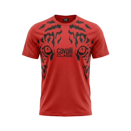 Tricouri - Tricou barbati Cavalli Class rosu model CA-28605