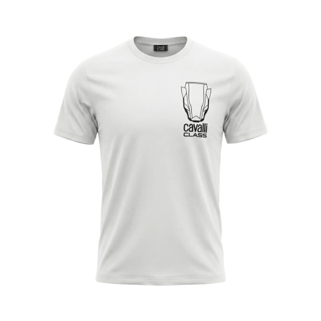 Tricouri - Tricou barbati Cavalli Class alb model CA-28606