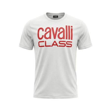 Tricouri - Tricou barbati Cavalli Class alb model CA-28609