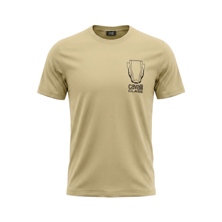Tricouri - Tricou barbati Cavalli Class bej model CA-28617
