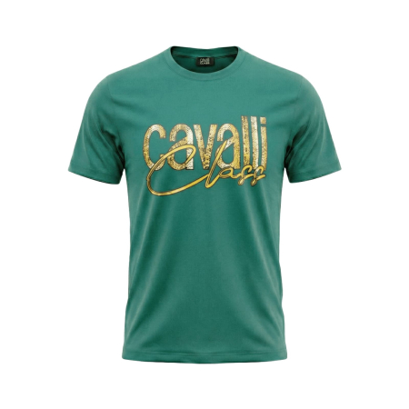 Tricouri - Tricou barbati Cavalli Class verde model CA-36603