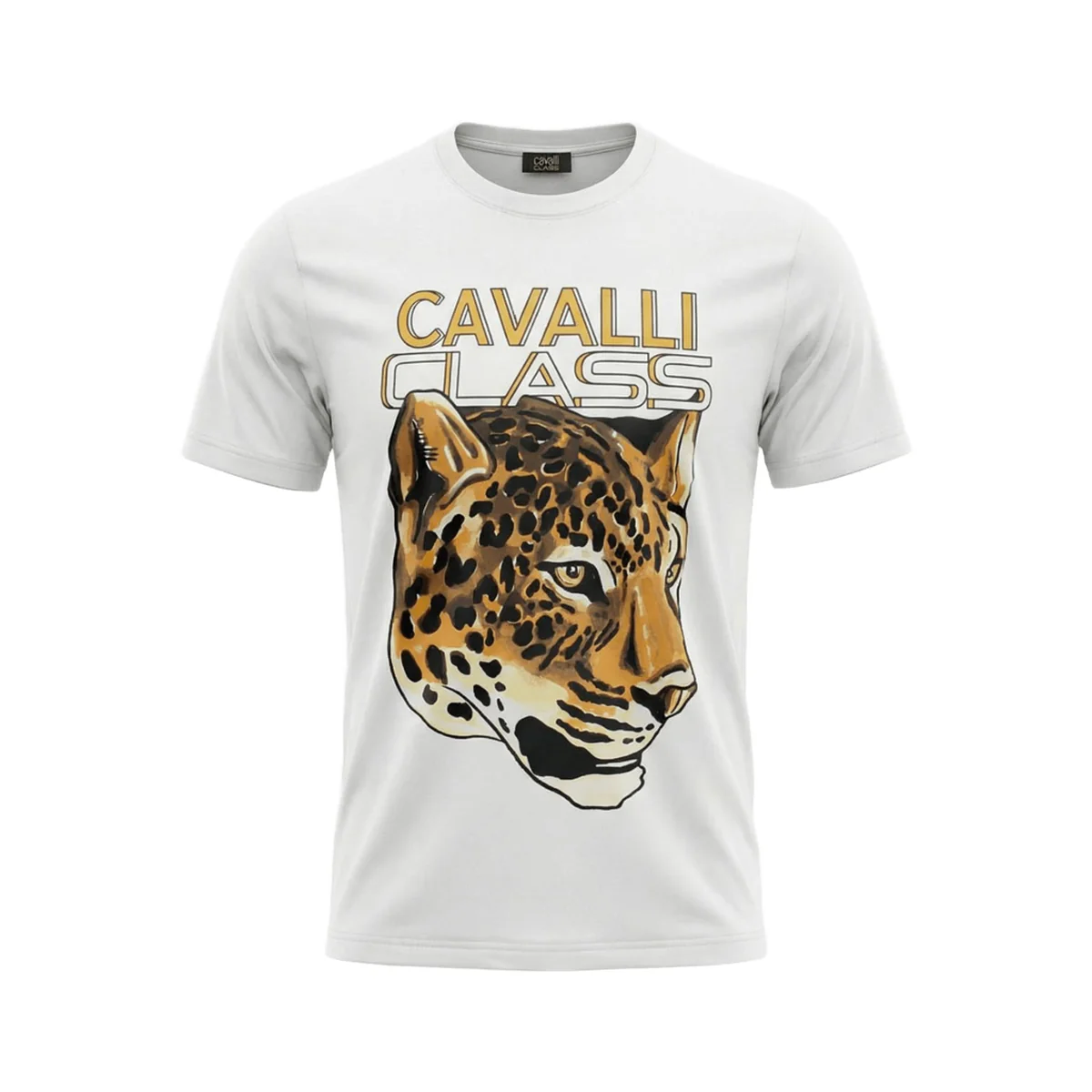 Tricouri - Tricou barbati Cavalli Class alb model CA-36635