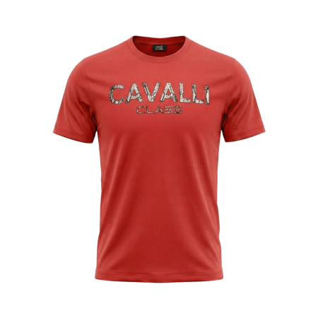 Tricouri - Tricou barbati Cavalli Class rosu model CA-36639