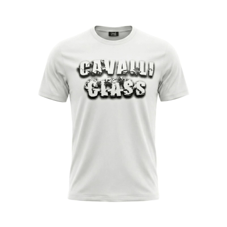 Tricouri - Tricou barbati Cavalli Class alb model CA-36645