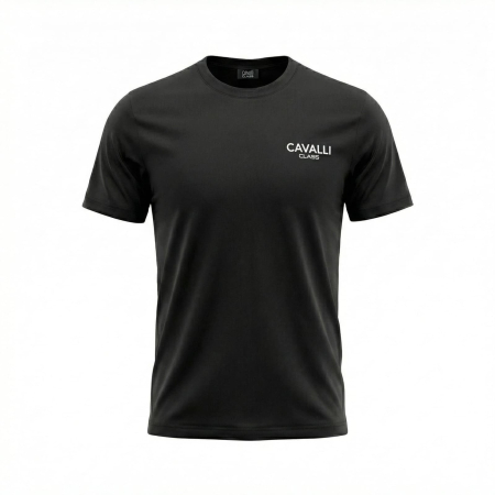 Tricouri - Tricou barbati Cavalli Class negru model CA-36646