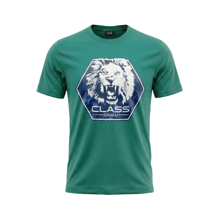 Tricouri - Tricou barbati Cavalli Class verde model CA-36647