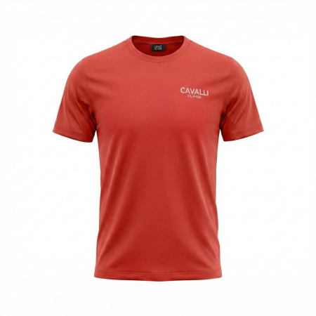 Tricouri - Tricou barbati Cavalli Class rosu model CA-36652