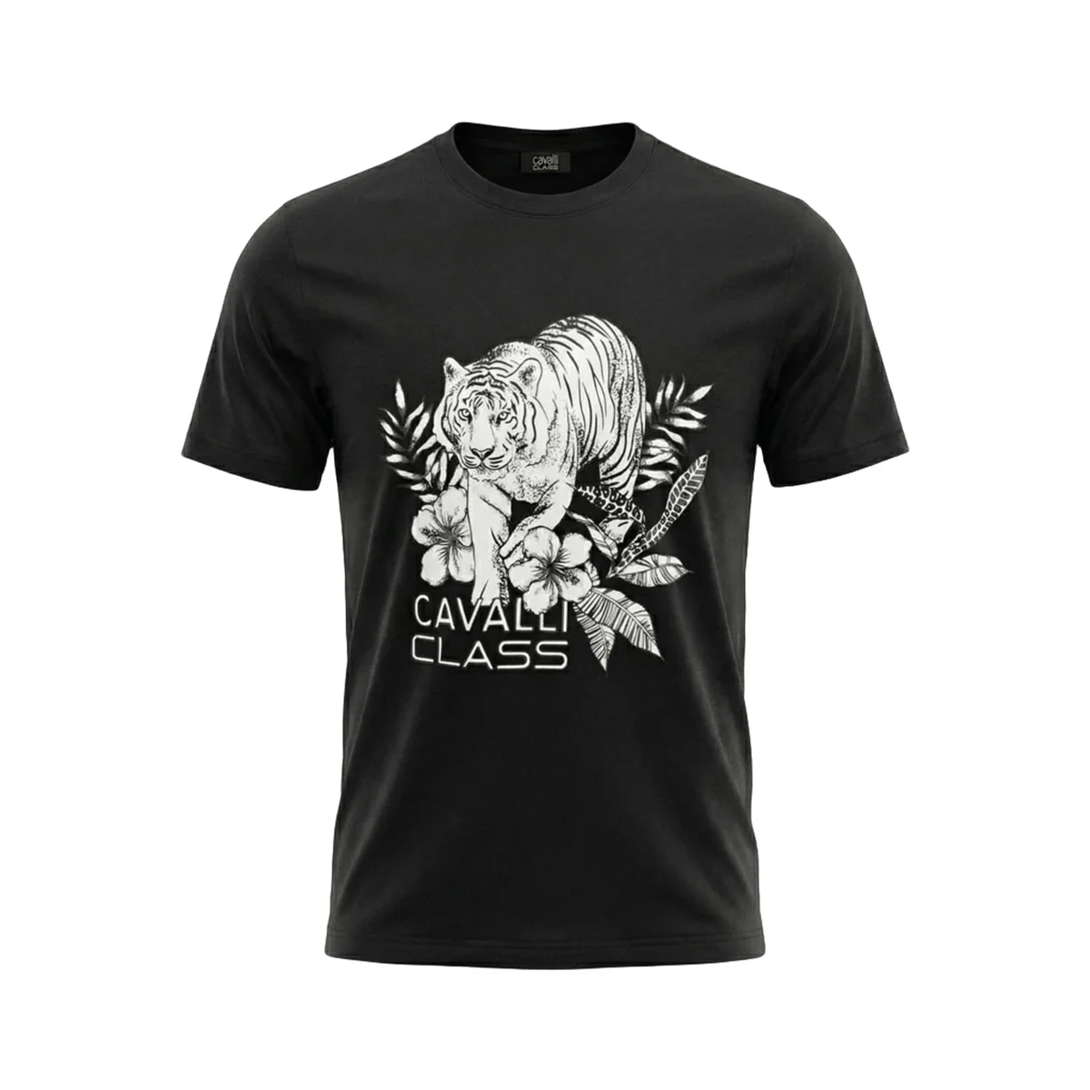 Tricouri - Tricou barbati Cavalli Class negru model CA-36655