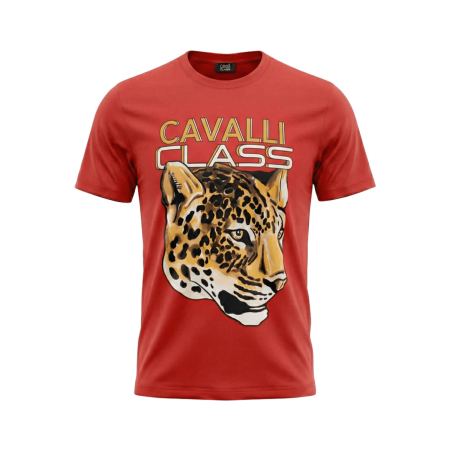 Tricouri - Tricou barbati Cavalli Class rosu model CA-36660