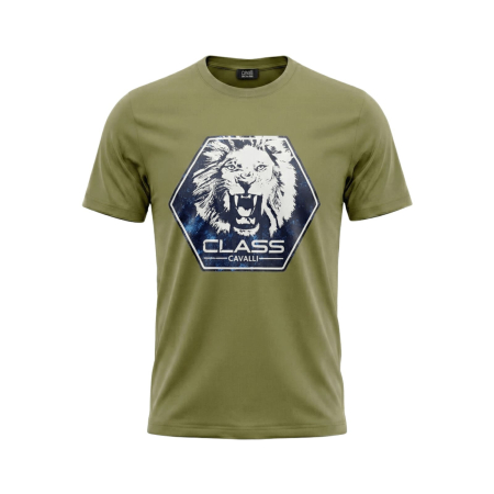 Tricouri - Tricou barbati Cavalli Class verde model CA-36662