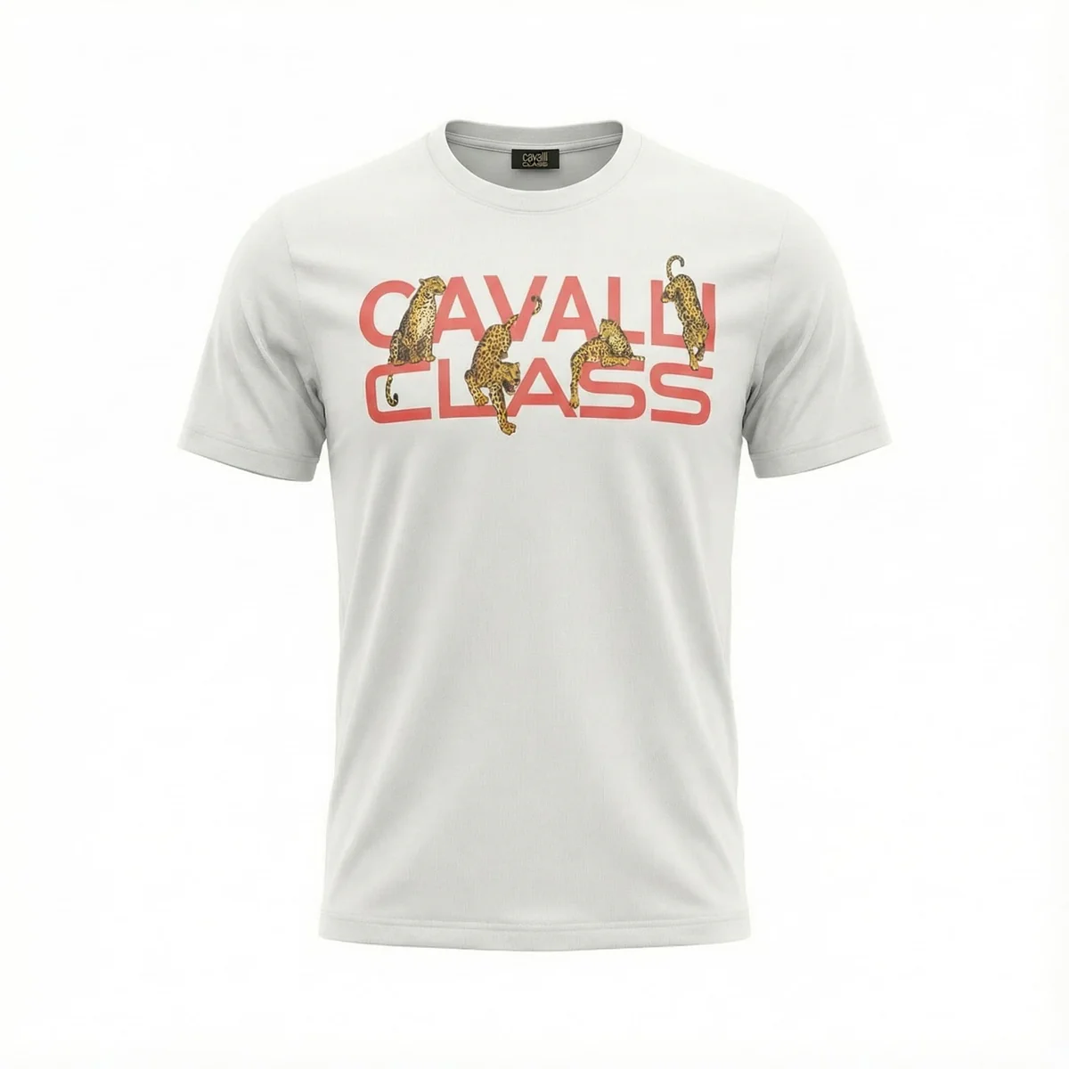 Tricouri - Tricou barbati Cavalli Class alb model CA-36668