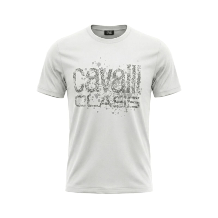 Tricouri - Tricou barbati Cavalli Class alb model CA-36674