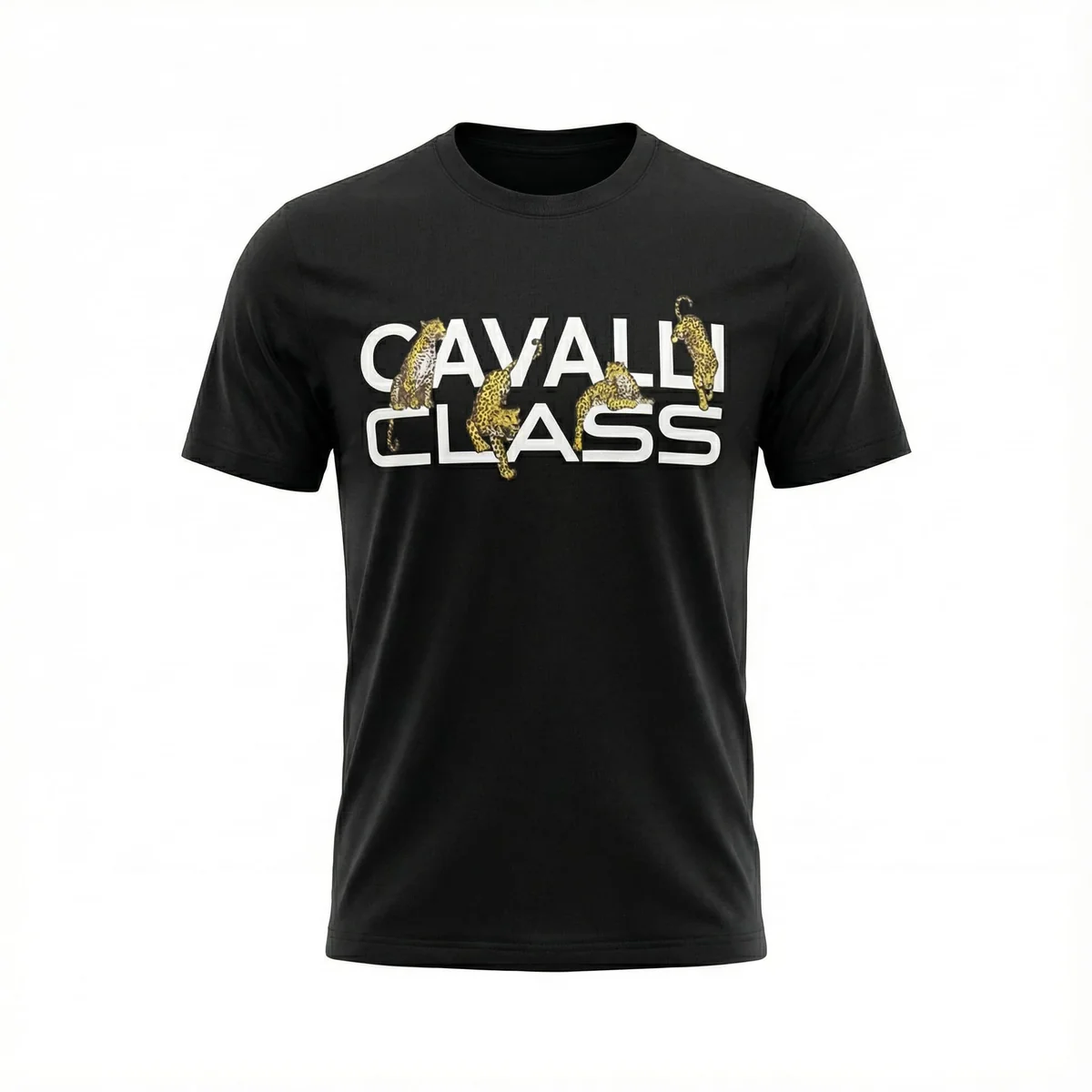 Tricouri - Tricou barbati Cavalli Class negru model CA-36679