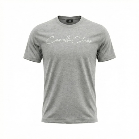 Tricouri - Tricou barbati Cavalli Class gri model CA-36681