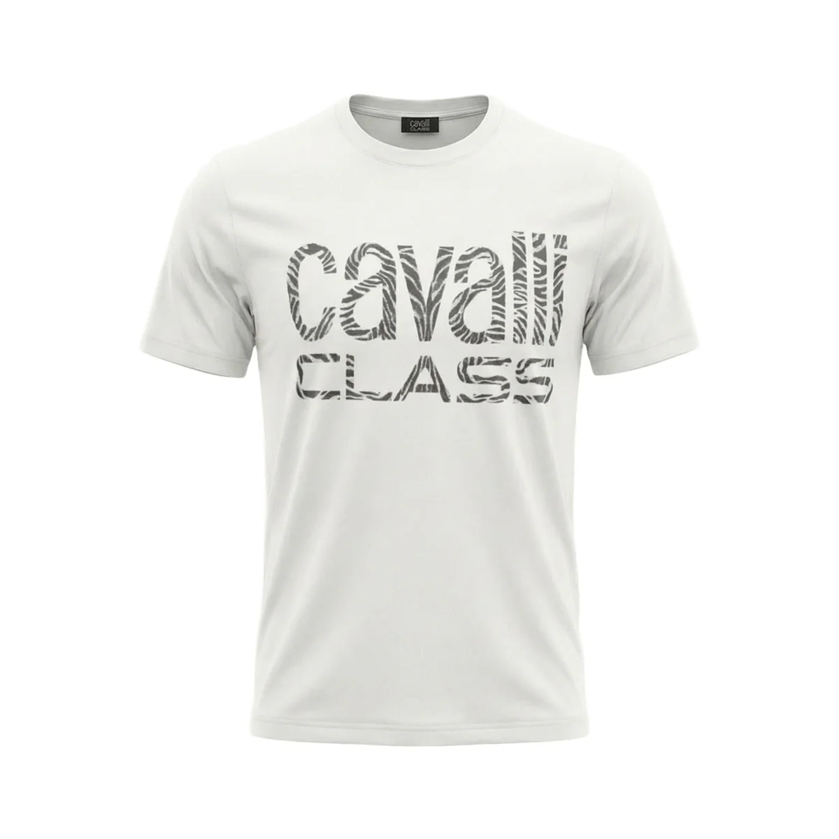 Tricouri - Tricou barbati Cavalli Class alb model CA-36683