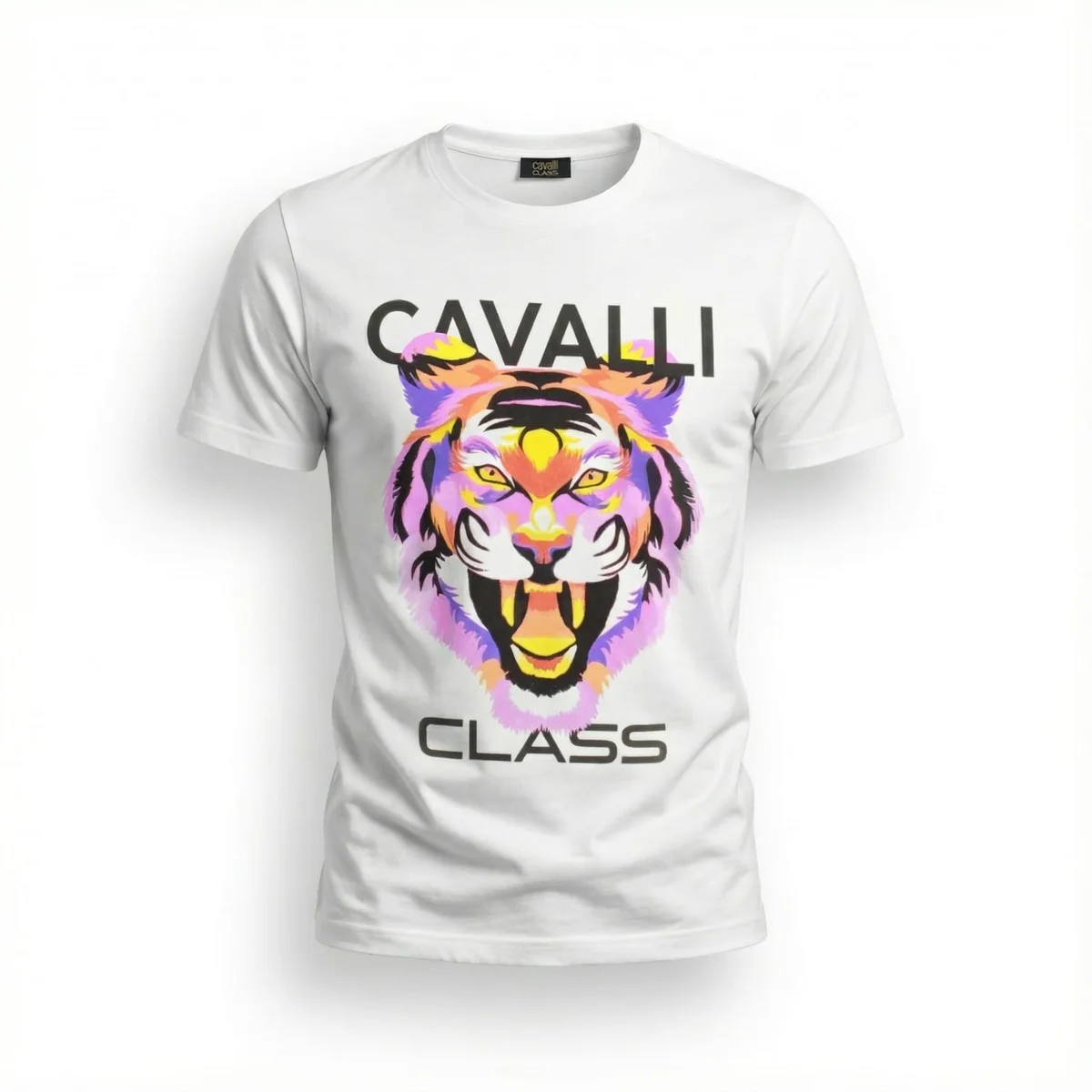 Tricouri - Tricou barbati Cavalli Class alb model CA-36684
