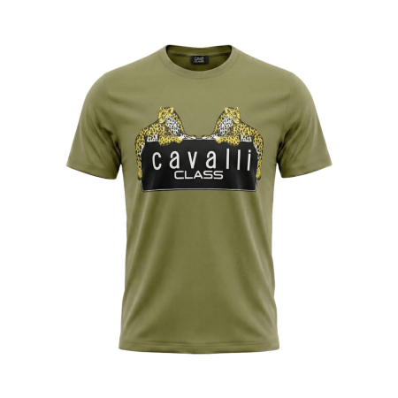 Tricouri - Tricou barbati Cavalli Class verde model CA-36697