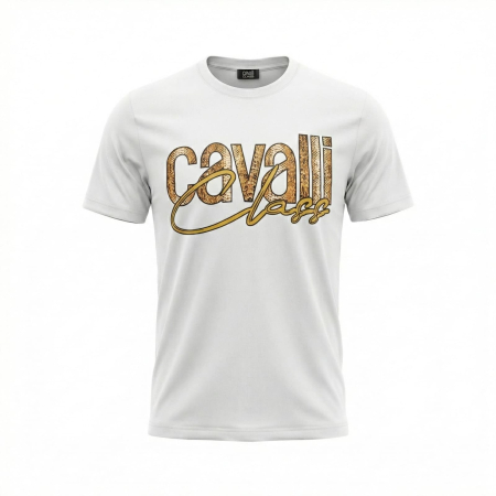 Tricouri - Tricou barbati Cavalli Class alb model CA-36700