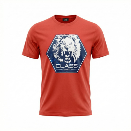 Tricouri - Tricou barbati Cavalli Class rosu model CA-36710