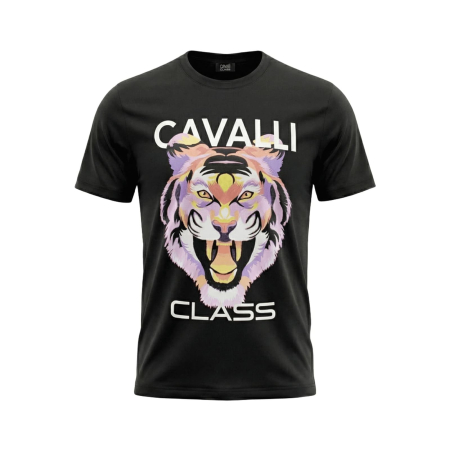 Tricouri - Tricou barbati Cavalli Class negru model CA-36714