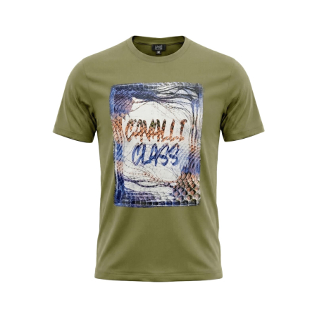 Tricouri - Tricou barbati Cavalli Class verde model CA-36827