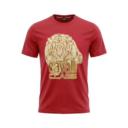 Tricouri - Tricou barbati Cavalli Class rosu model CA-36904