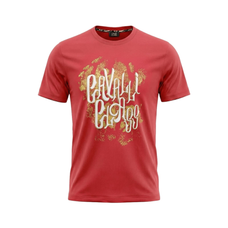 Tricouri - Tricou barbati Cavalli Class rosu model CA-37443