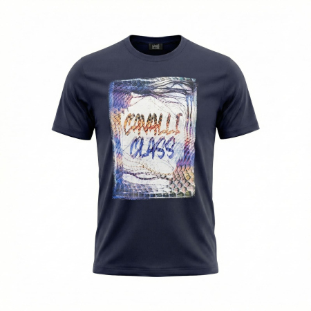 Tricouri - Tricou barbati Cavalli Class albastru model CA-37679