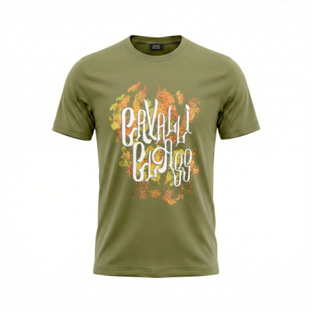 Tricouri - Tricou barbati Cavalli Class verde model CA-37861