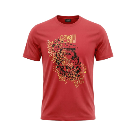 Tricouri - Tricou barbati Cavalli Class rosu model CA-37943