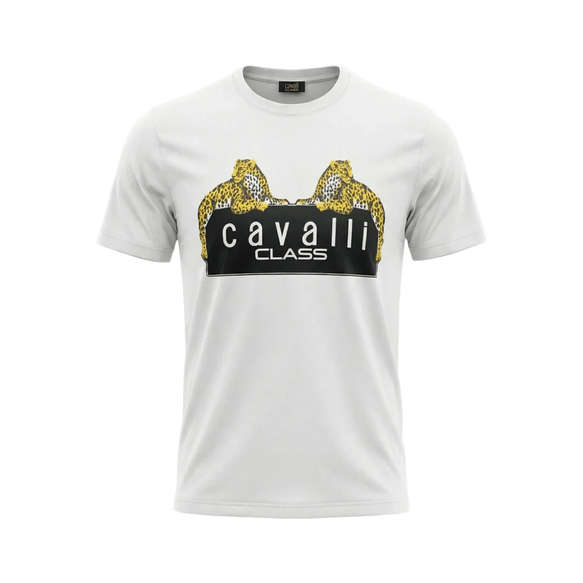 Tricouri - Tricou barbati Cavalli Class alb model CA-38686