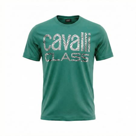 Tricouri - Tricou barbati Cavalli Class verde model CA-38692