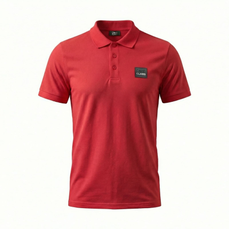 Tricouri polo - Tricou polo barbati Cavalli Class rosu model CA-21295