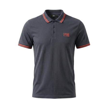 Tricouri polo - Tricou polo barbati Cavalli Class albastru model CA-30270