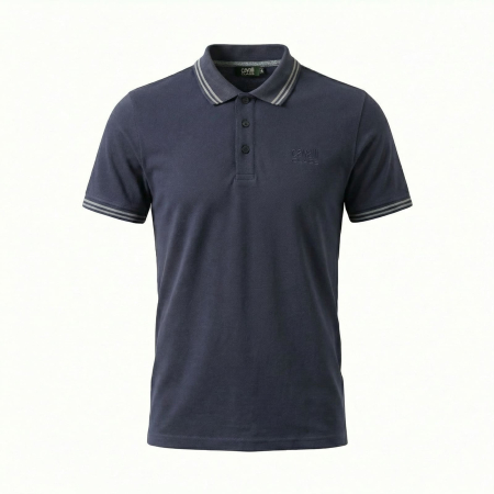 Tricouri polo - Tricou polo barbati Cavalli Class albastru model CA-37340