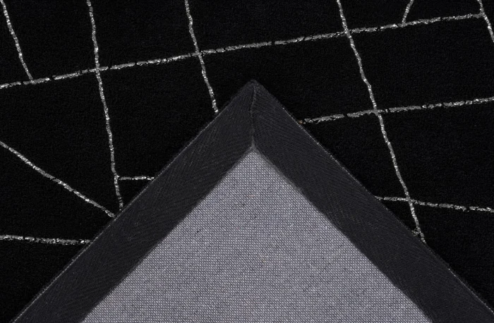 Covor Modern Negru Geometric, Model Bijou 125 [3]
