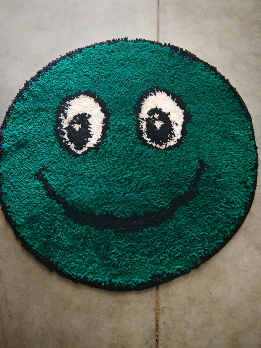 Covor Fantasy Smile, Verde, 67x67 cm, Rotund, 2550 gr/mp [5]