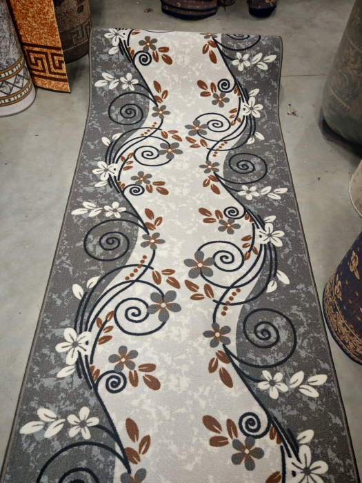 Traversa Model Print Seoul, Gri , Suport Pasla, Latime 200 cm, 820 gr/mp [3]