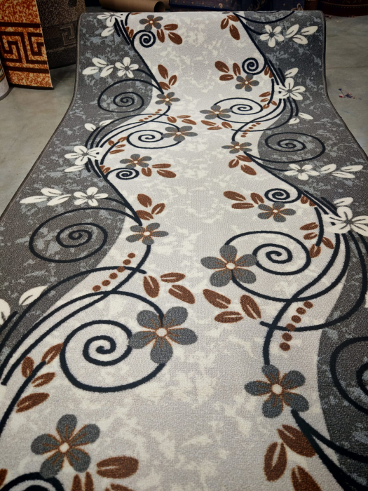 Traversa Model Print Seoul, Gri , Suport Pasla, Latime 200 cm, 820 gr/mp [6]