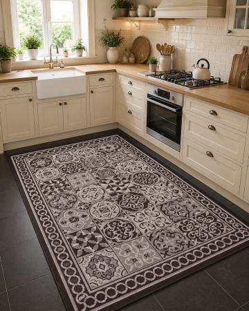Covoare Exterior - Covor Antiderapant, Flex 19632-91, Maro, 75x200 cm, 1500 gr/mp