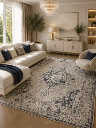 REDUCERI - Covor Belgian, Valencia 22205, Gri, Diverse Dimensiuni