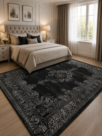 REDUCERI - Covor Belgian, Valencia 22206, Negru, Diverse Dimensiuni