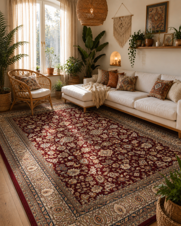 Covoare Clasice - Covor Clasic, Kara 8746, Rosu, Diverse Dimensiuni