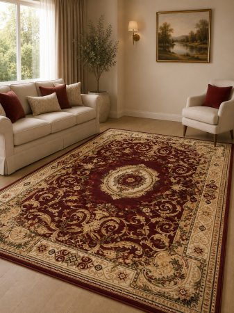 COVOARE - Covor Clasic, Lotos 15002, Grena, Diverse Dimensiuni, 1800 gr/mp