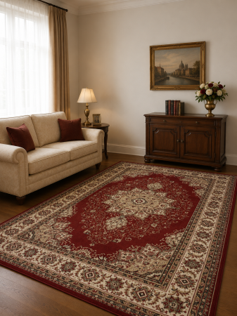 Covoare Clasice - Covor Clasic, Lotos 15037/210, Grena, Diverse Dimensiuni