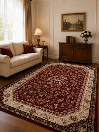 Covoare Clasice - Covor Clasic, Lotos 15055, Grena, Diverse Dimensiuni, 1800 gr/mp