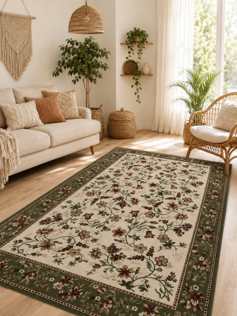 COVOARE - Covor Clasic, Lotos 15075/160, Verde, Diverse Dimensiuni