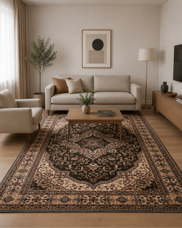 COVOARE - Covor Clasic, Lotos 15082/310, Verde, Diverse Dimensiuni
