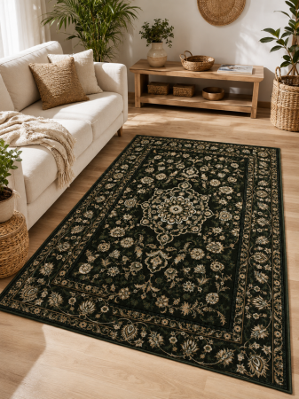 Covoare Clasice - Covor Clasic, Lotos 15090,Verde, Diverse Dimensiuni